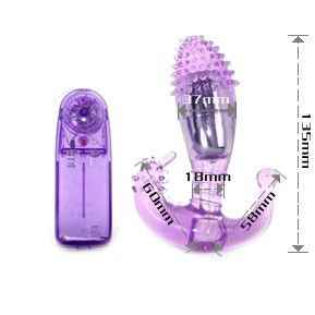 BAILE - STIMOLATORE VAGINALE E ANALE LILLA CON VIBRAZIONE - Secretroomsexyshop