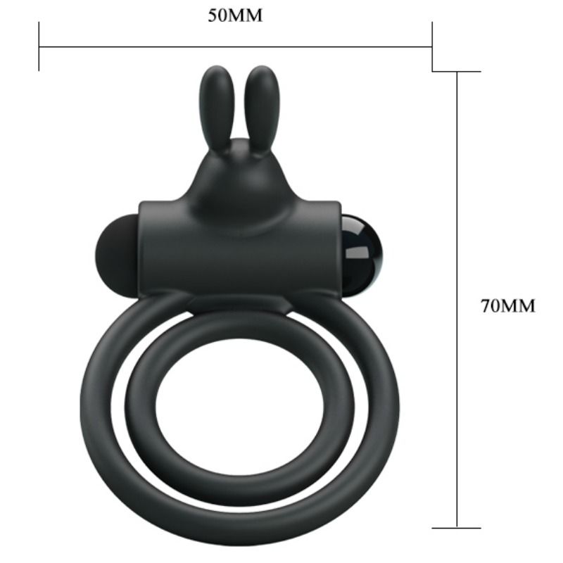 PRETTY LOVE - OSMOND SILICONE VIBRATOR RING - 5