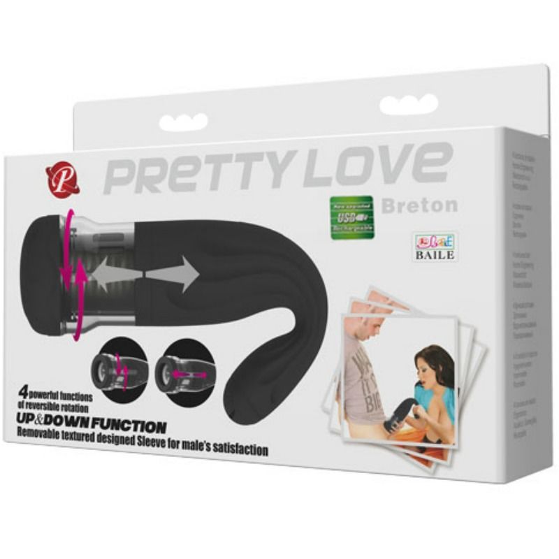 PRETTY LOVE - BRETON MULTIFUNCTION RECHARGEABLE MASTURBATOR - 3