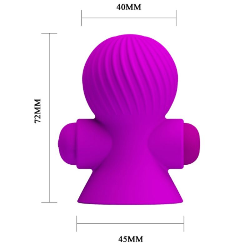 PRETTY LOVE - NIPPLE STIMULATORS 12M LILAC VIBRATION - 2