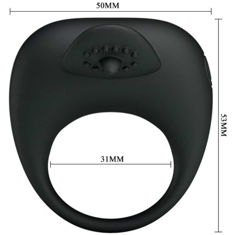 PRETTY LOVE - VIBRATING RING WITH TONGUE - 1