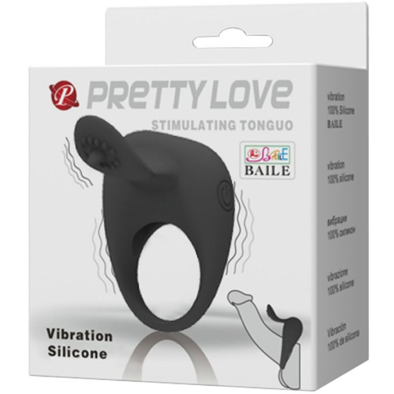 PRETTY LOVE - VIBRATING RING WITH TONGUE - 7