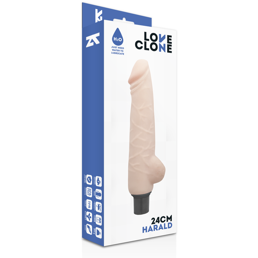 LOVECLONE - HARALD SELF LUBRICATION VIBRATOR 24 CM -O- 4 CM - 2