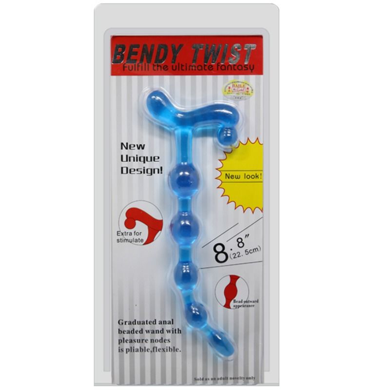 BAILE - BENDY TWIST BLUE ANAL BALLS - 2