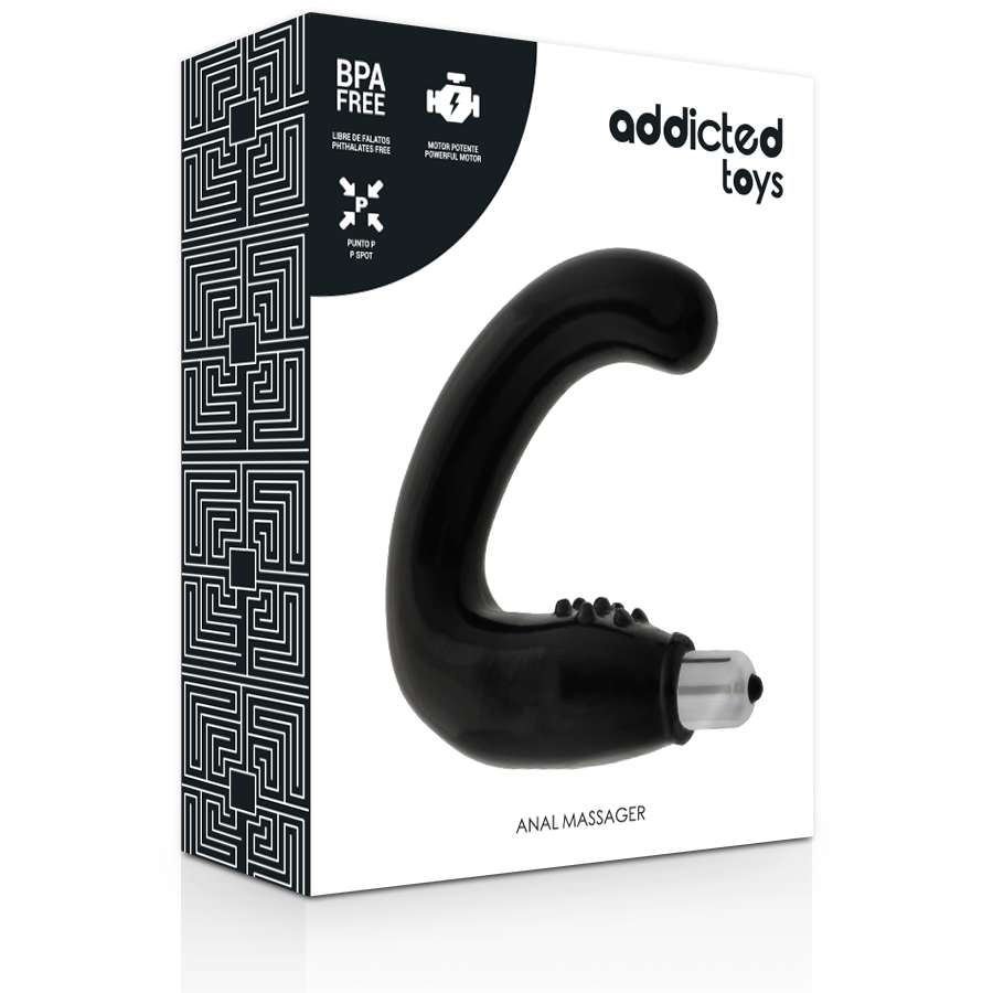 ADDICTED TOYS - ANAL MASSAGER BLACK - 2