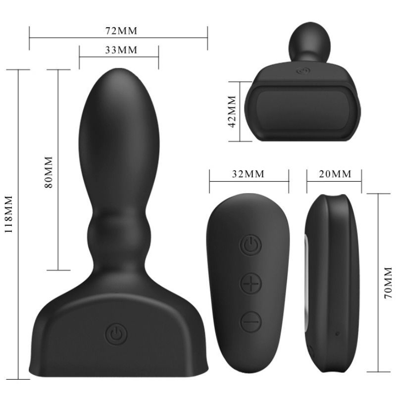 PRETTY LOVE - MARRIEL PROSTATIC VIBRATOR AND INFLATABLE - 2