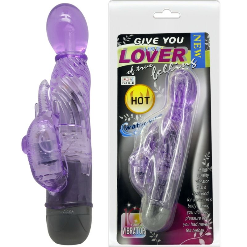 BAILE - GIVE YOU A KIND OF LOVER VIBRATOR WITH LILAC RABBIT 10 MODES - 2