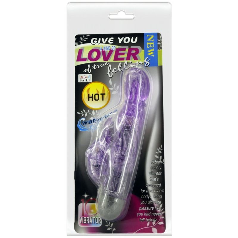 BAILE - GIVE YOU A KIND OF LOVER VIBRATOR WITH LILAC RABBIT 10 MODES - 3