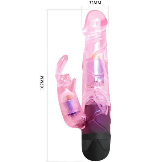 BAILE - GIVE YOU LOVER VIBRATOR WITH PINK RABBIT - 1