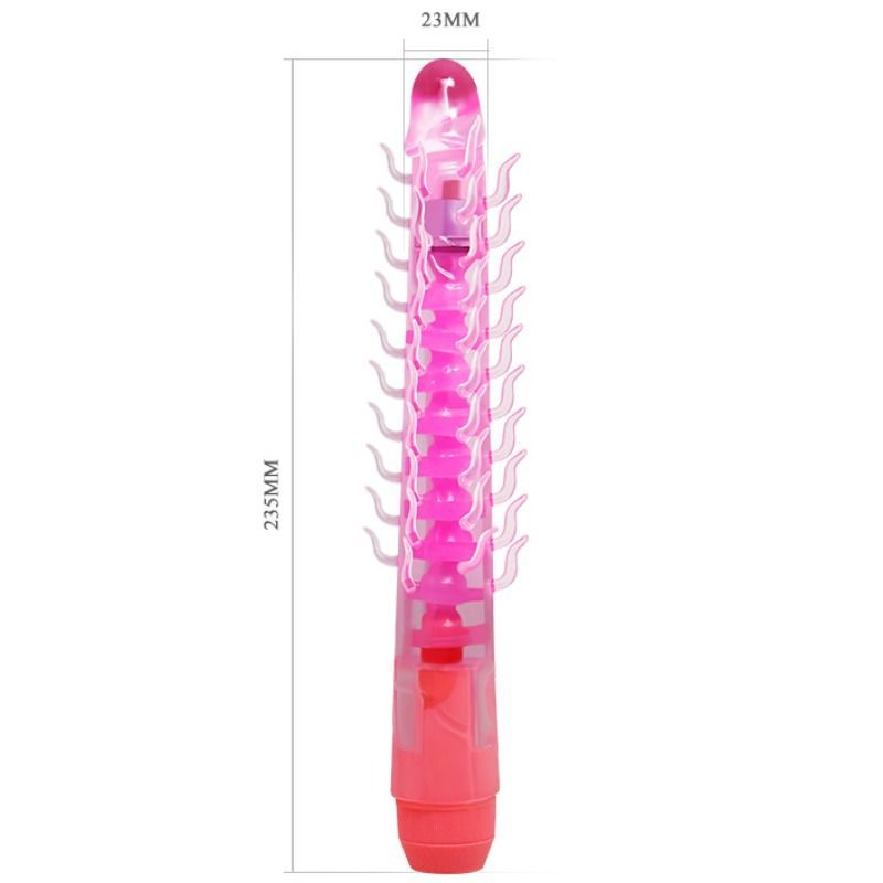 BAILE - FLEXI VIBE SENSUAL SPINE BENDABLE VIBRATING DILDO LILAC 23.5 CM - 4