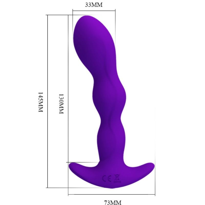 PRETTY LOVE - MASSEUR ANAL 12 MODES DE VIBRATIONS LILAS
