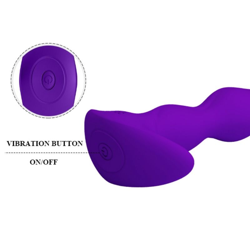 PRETTY LOVE - MASSEUR ANAL 12 MODES DE VIBRATIONS LILAS