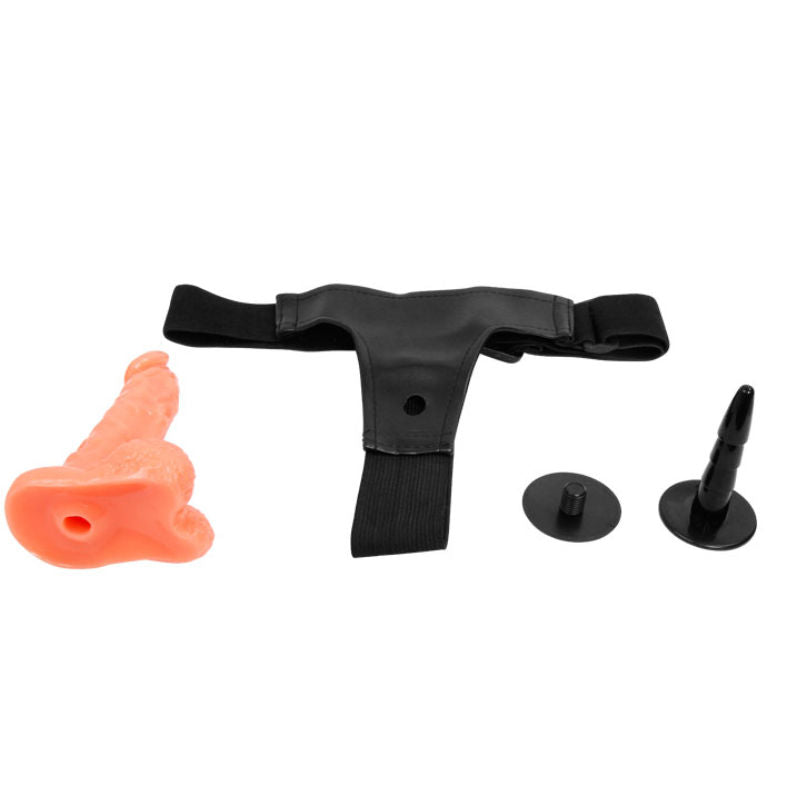 BAILE - HARNESS WITH REALISTIC PENIS AND ULTRA PASSIONATE ADJUSTABLE PANTIES 15.5 CM - 6