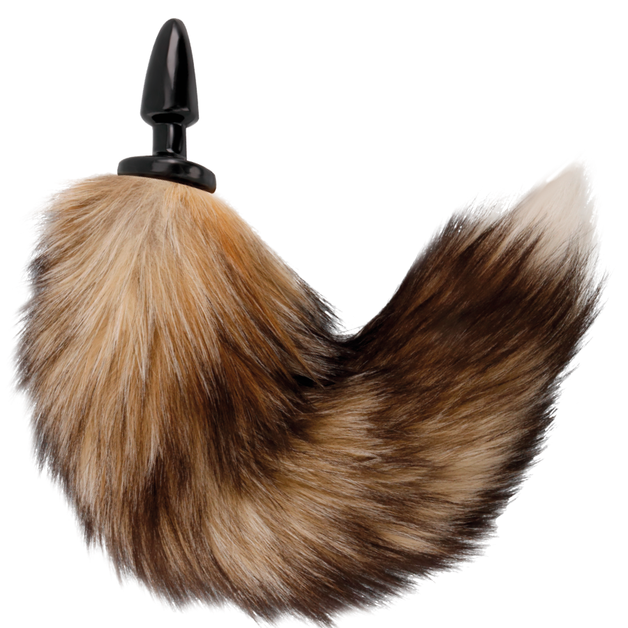 DARKNESS - NATURAL TAIL WITH SILICONE ANAL PLUG 10 CM - 3