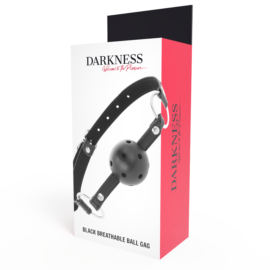 DARKNESS - BLACK BREATHABLE GAG - 3