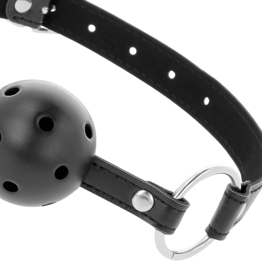 DARKNESS - BLACK BREATHABLE GAG - 2