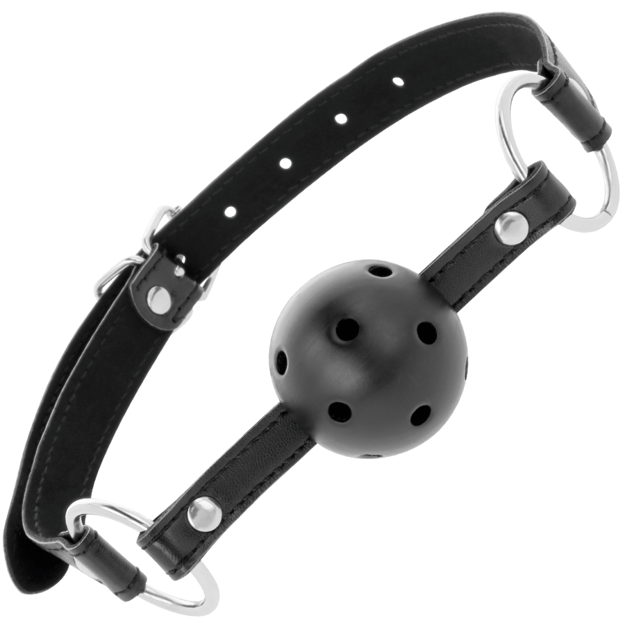 DARKNESS - BLACK BREATHABLE GAG - 4