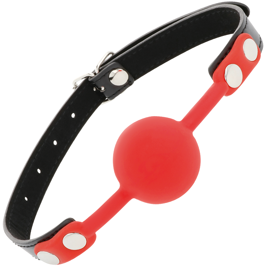 TÉNÈBRES - BÂILLON EN SILICONE ROUGE