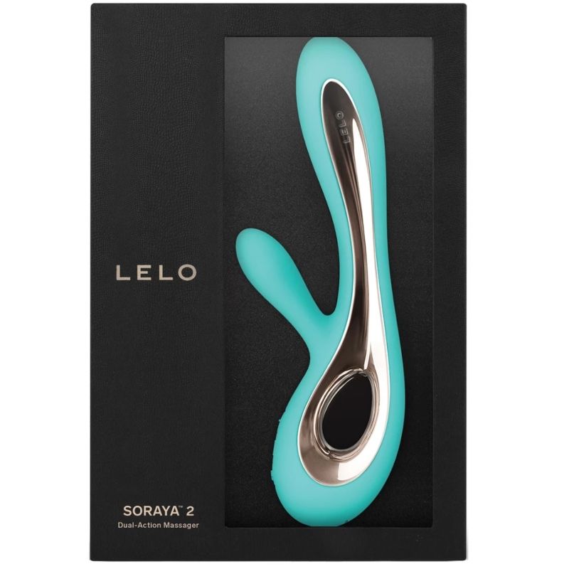 LELO - SORAYA 2 RABBIT AQUA GREEN VIBRATOR - 3