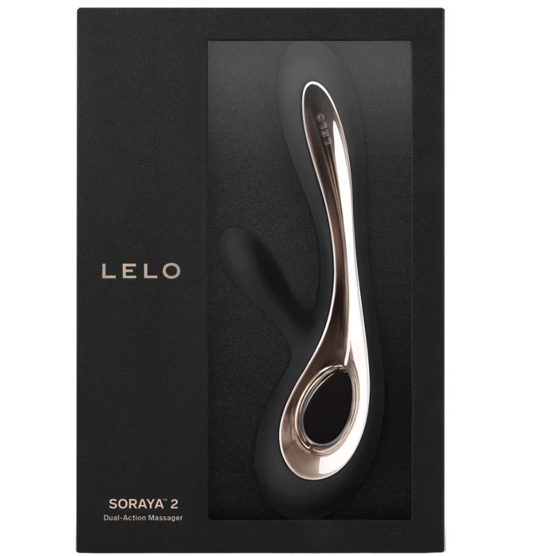 LELO - SORAYA 2 BLACK RABBIT VIBRATOR - 2