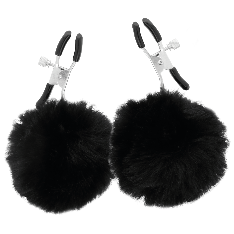 DARKNESS - NIPPLE CLAMPS WITH POM POMS 1 - 3