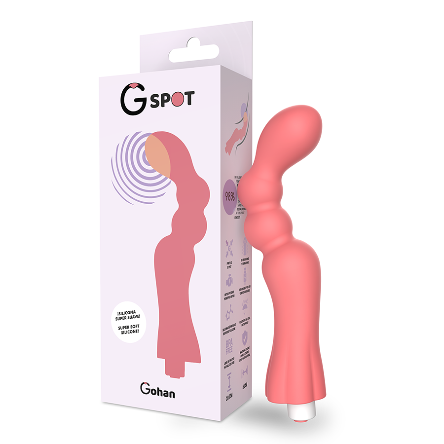 G-SPOT - GOHAH VIBRATOR LIGHT RED - 5