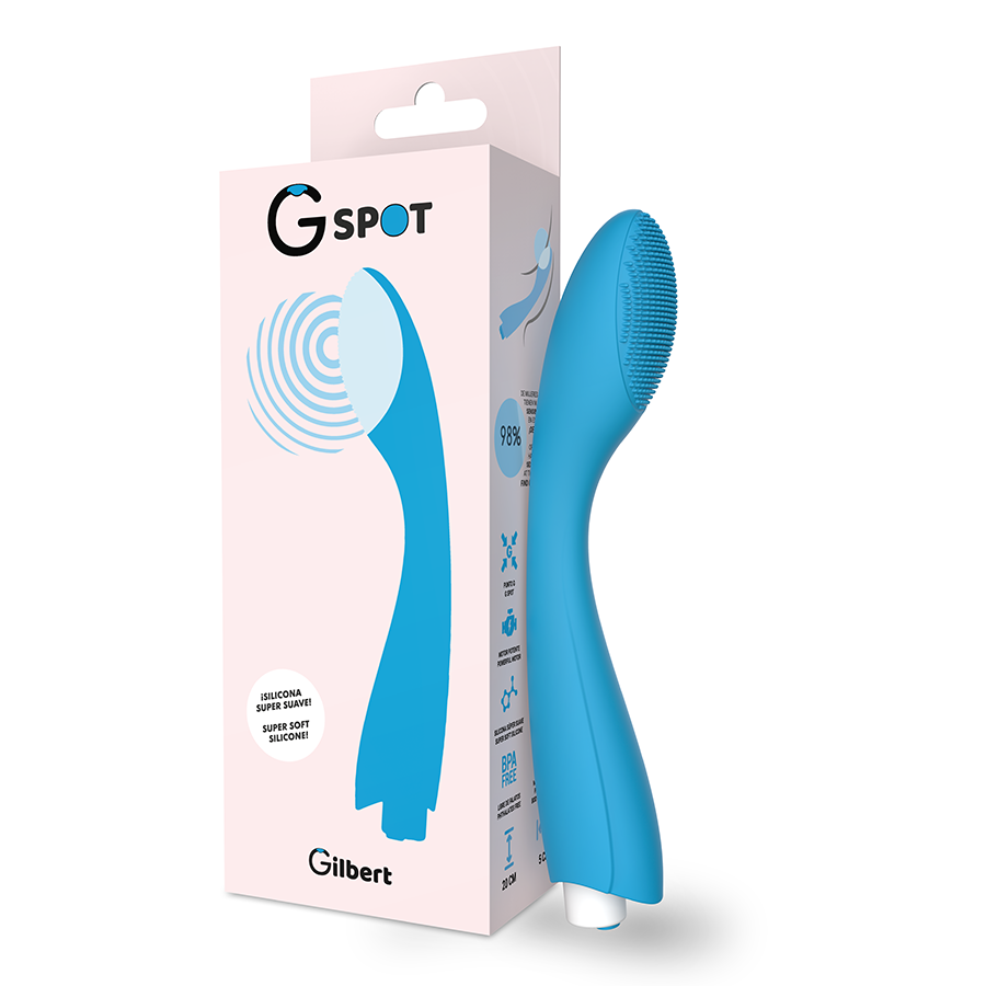 G-SPOT - GYLBERT TURQUOISE BLUE G-SPOT VIBRATOR - 5