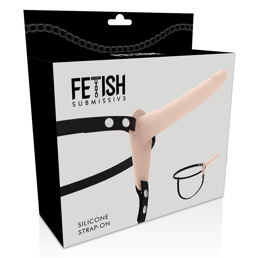 FETISH SUBMISSIVE HARNESS - FLESH SILICONE 15 CM - 2