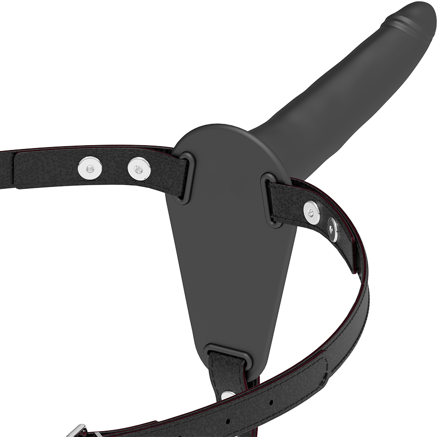 FETISH SUBMISSIVE HARNESS - BLACK SILICONE 15 CM - 3