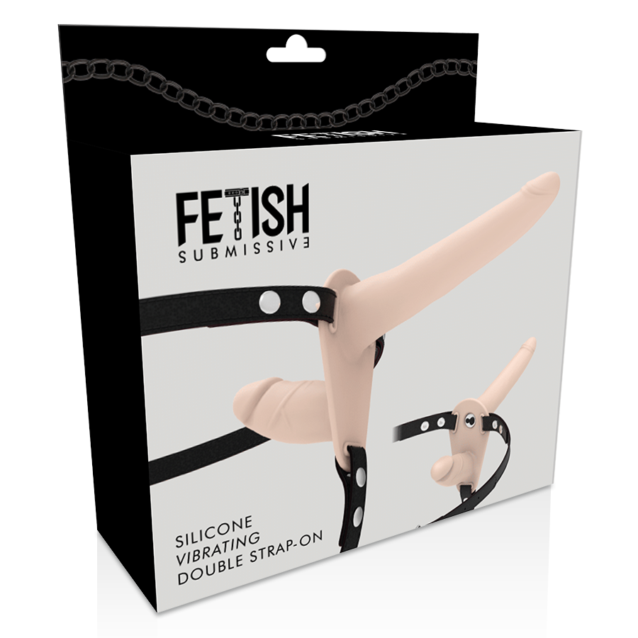 FETISH SUBMISSIVE HARNESS - DOUBLE PENETRATION FLESH UP VIBRATOR - 4