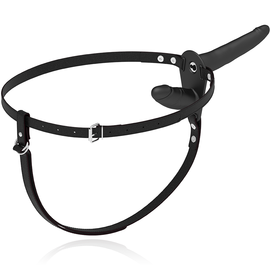 FETISH SUBMISSIVE HARNESS - DOUBLE PENETRATION BLACK VIBRATOR - 5