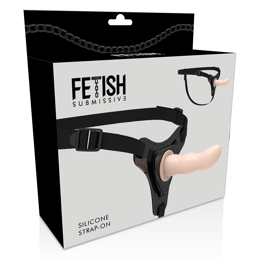 FETISH SUBMISSIVE HARNESS - FLESH SILICONE G-SPOT 12.5 CM - 4