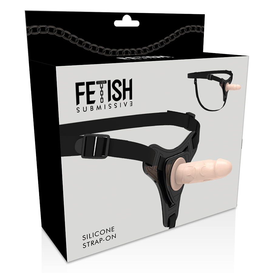 FETISH SUBMISSIVE HARNESS - FLESH REALISTIC SILICONE 12.5 CM - 3