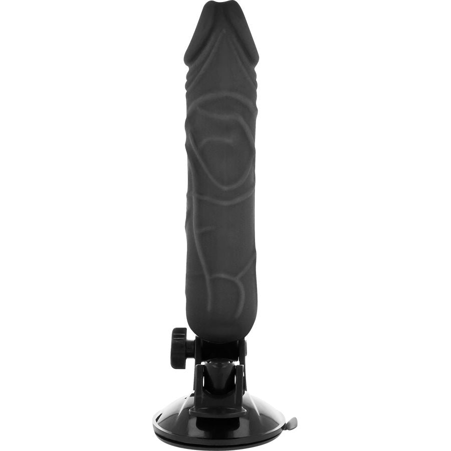 BASECOCK - REALISTIC VIBRATOR REMOTE CONTROL BLACK 20 CM -O- 4 CM - BLACK - 10