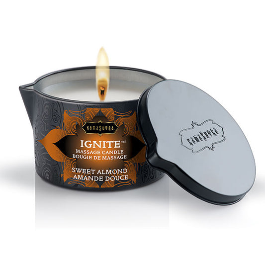 KAMASUTRA - CANDELA DA MASSAGGIO ALLA MANDORLA MEDITERRANEA 170GR - Secretroomsexyshop