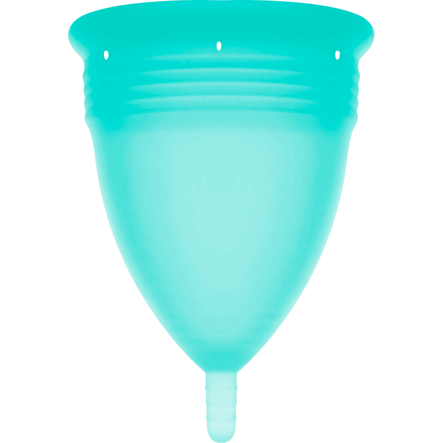STERCUP - FDA SILICONE MENSTRUAL CUP AQUAMARINE - SIZE S - 5