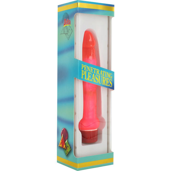 SEVEN CREATIONS - JELLY THIN PINK ANAL VIBRATOR - 2