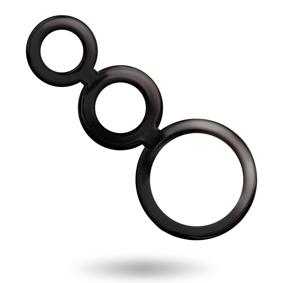 ADDICTED TOYS - RINGS SET FOR PENIS - SMOKED - 3