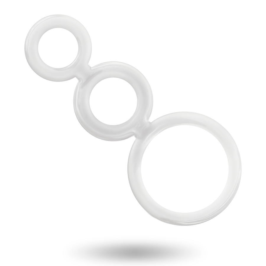 ADDICTED TOYS - RINGS SET FOR PENIS TRANSPARENT - 3