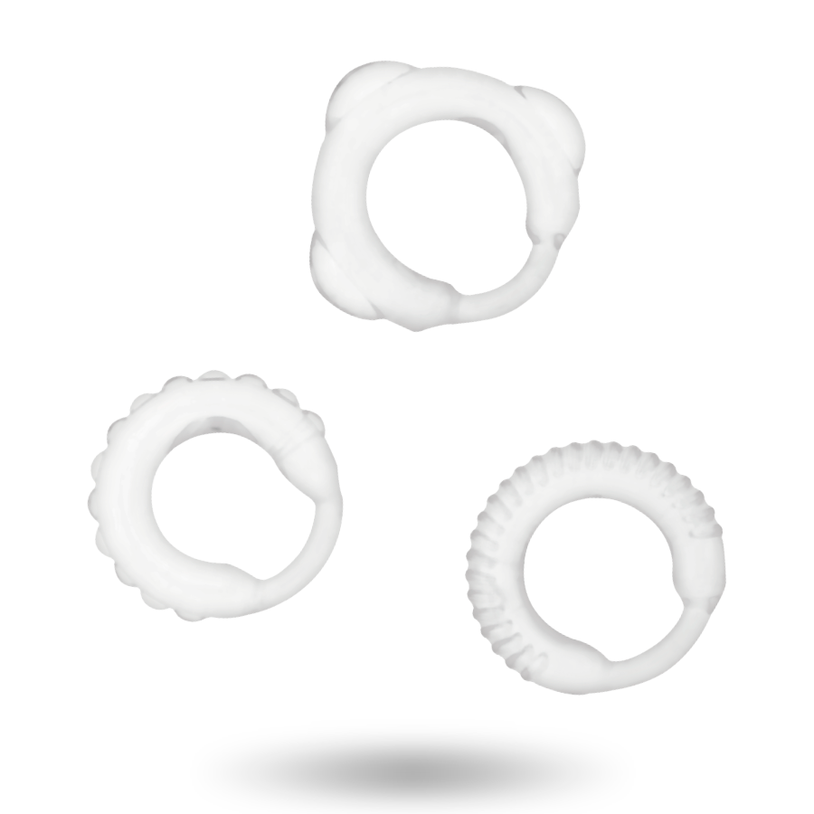 ADDICTED TOYS - TRANSPARENT C-RING SET