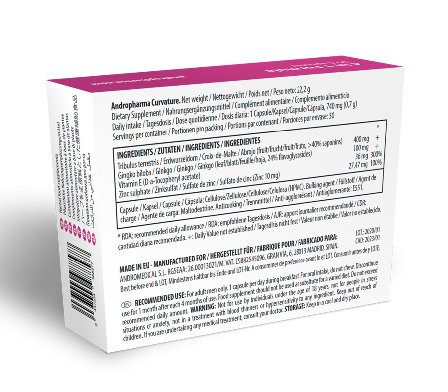 ANDROPHARMA - TRATTAMENTO CON CURVATURA PEYRONIE - Secretroomsexyshop