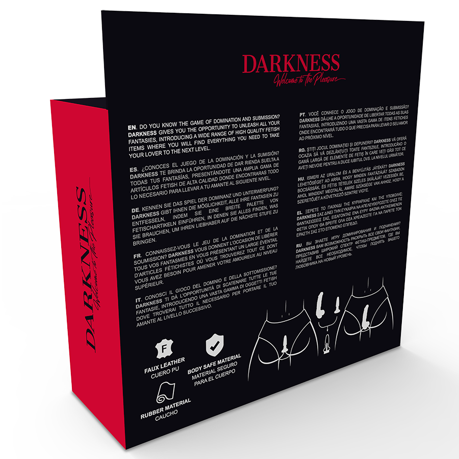 DARKNESS - PANTIES WITH PLUG AND INTERCHANGEABLE DILDO - 2