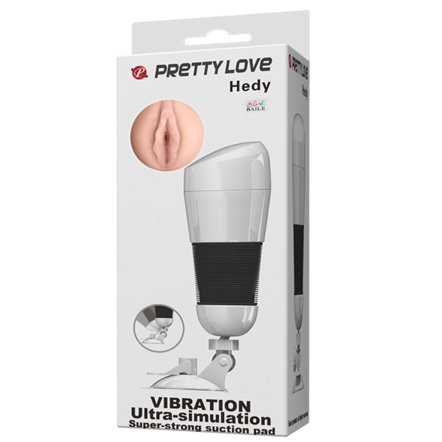 PRETTY LOVE - HEDY VAGINA MASTURBATOR WITH VIBRATION - 10