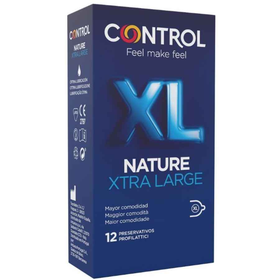 CONTROL - ADAPTA NATURE XL CONDOMS 12 UNITS - Secretroomsexyshop