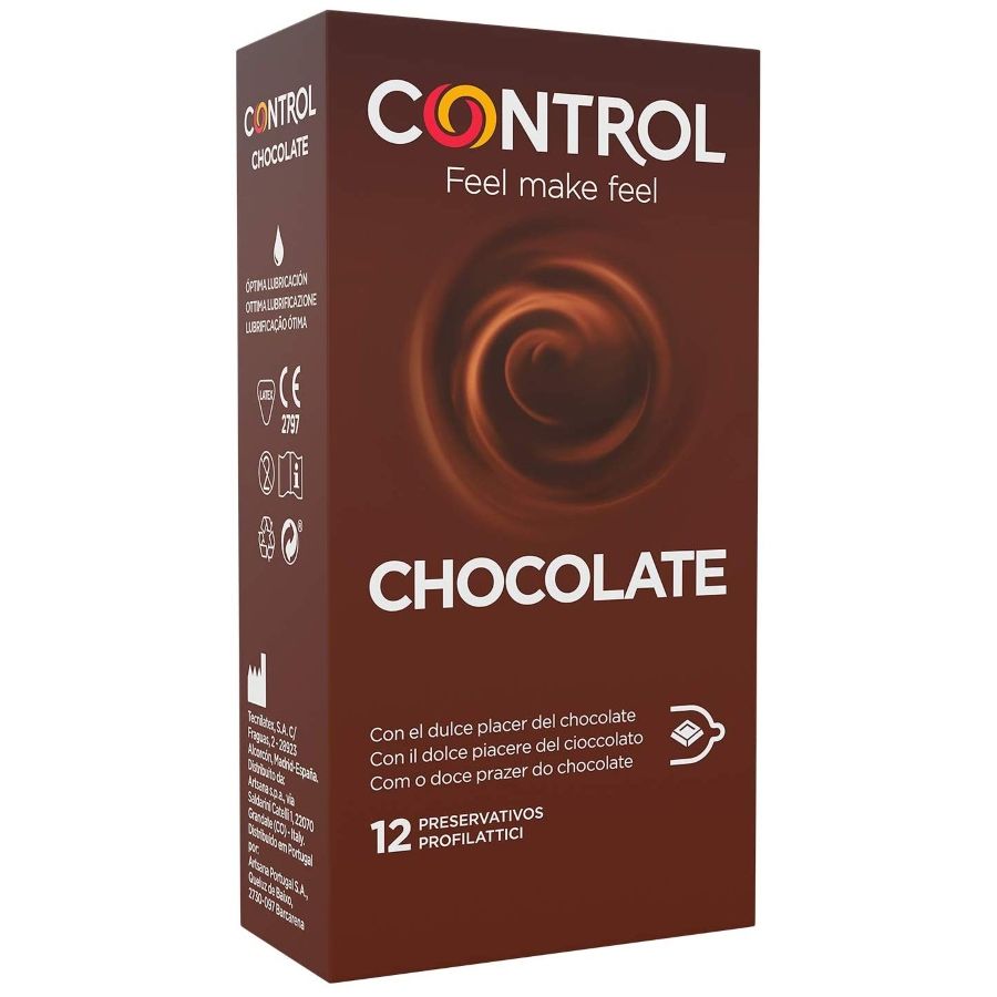 CONTROL - ADAPTA CHOCOLATE CONDOMS 12 UNITS - 1