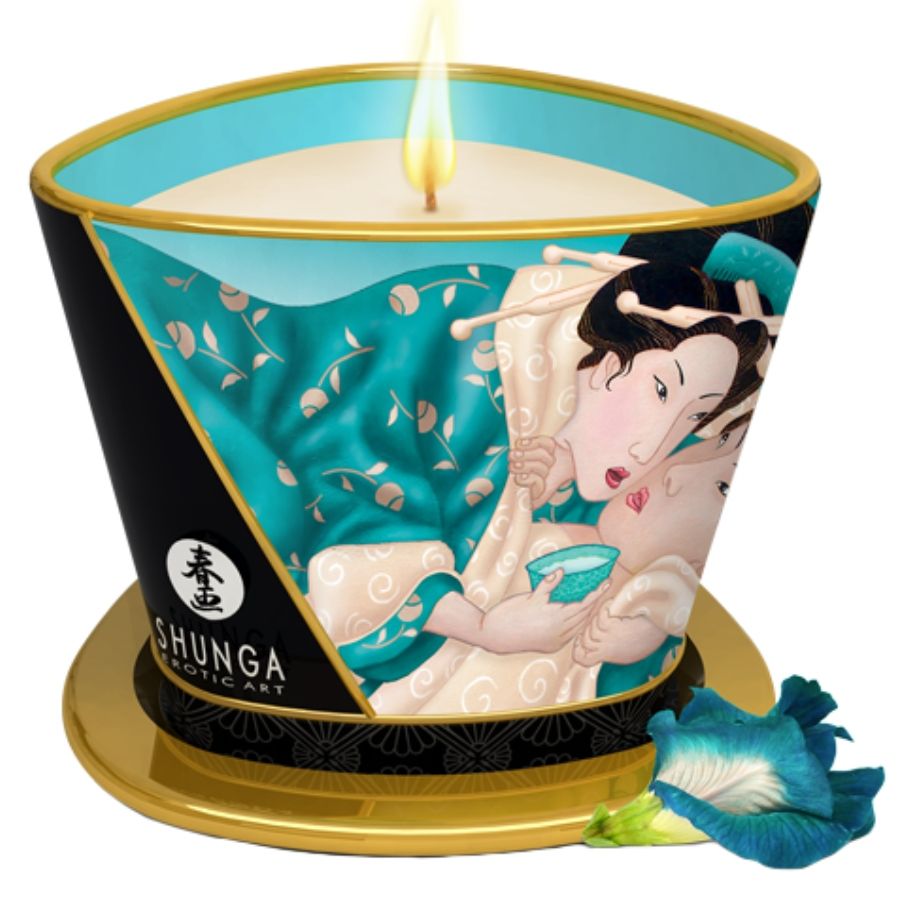 SHUNGA - ISLAND BLOSSOMS MASSAGE CANDLE 170 ML - 1