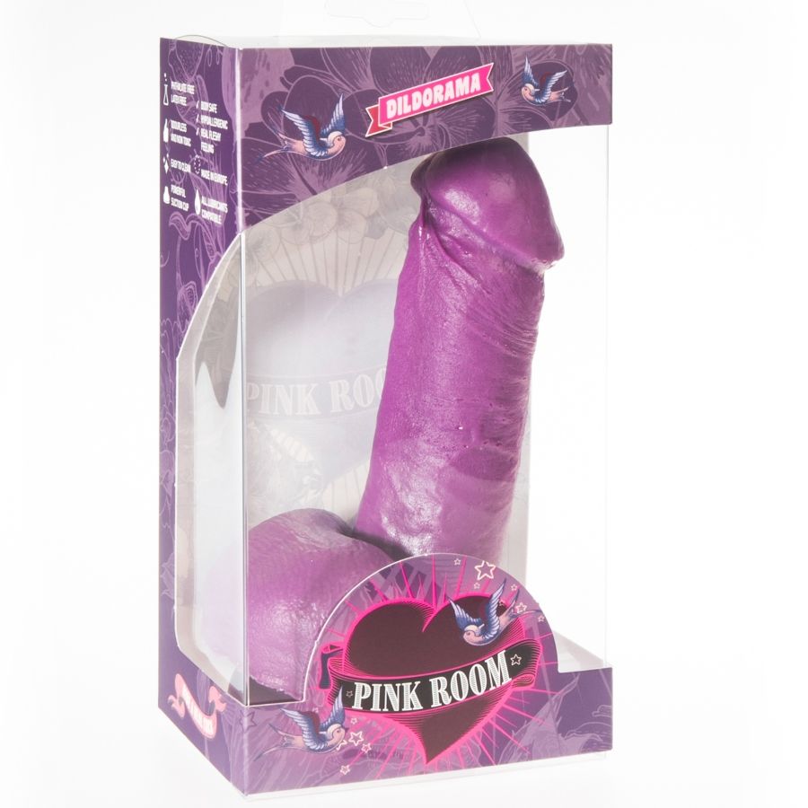 PINK ROOM - DILDO NAO REALISTIC PURPLE 16 CM