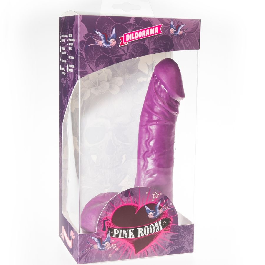 PINK ROOM - EBAN DILDO REALISTIC PURPLE 19 CM