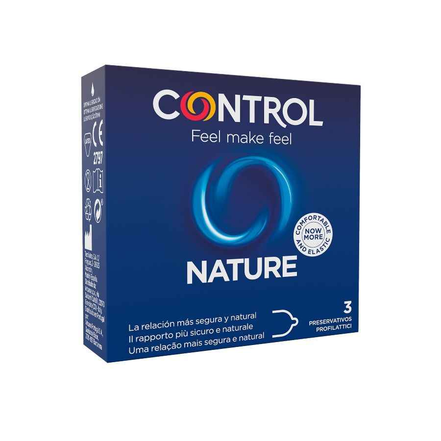 CONTROL - PRESERVATIVI ADAPTA NATURE 3 UNITÀ - Secretroomsexyshop