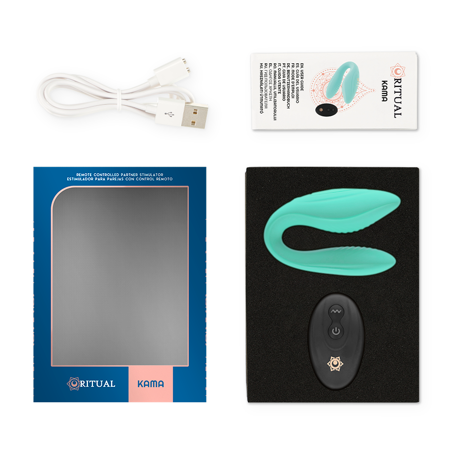 RITHUAL - KAMA REMOTE CONTROL FOR COUPLES AQUA - AQUA - 21